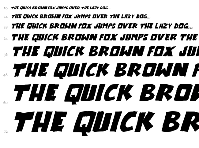 Outlander font waterfall